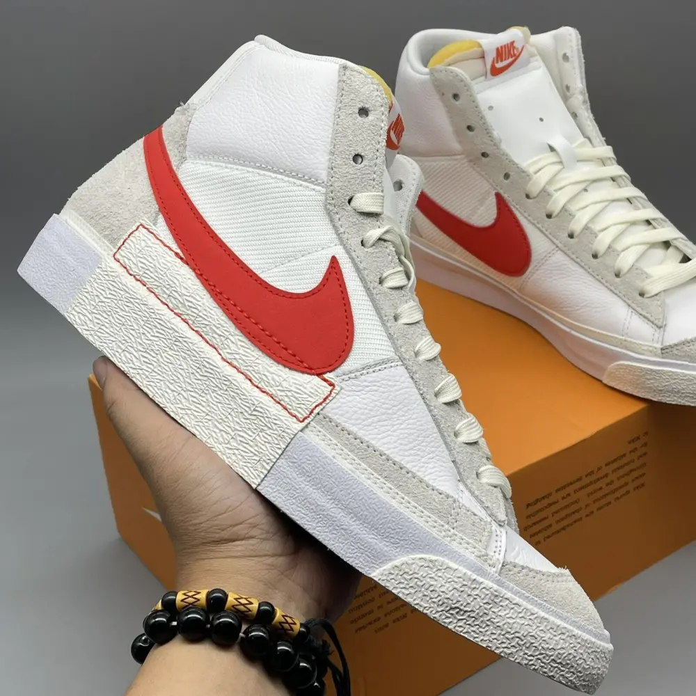 Giày Nike Blazer Mid 77 'Remastered Pro Club Habanero Red' DQ7673-101 - Ảnh 7