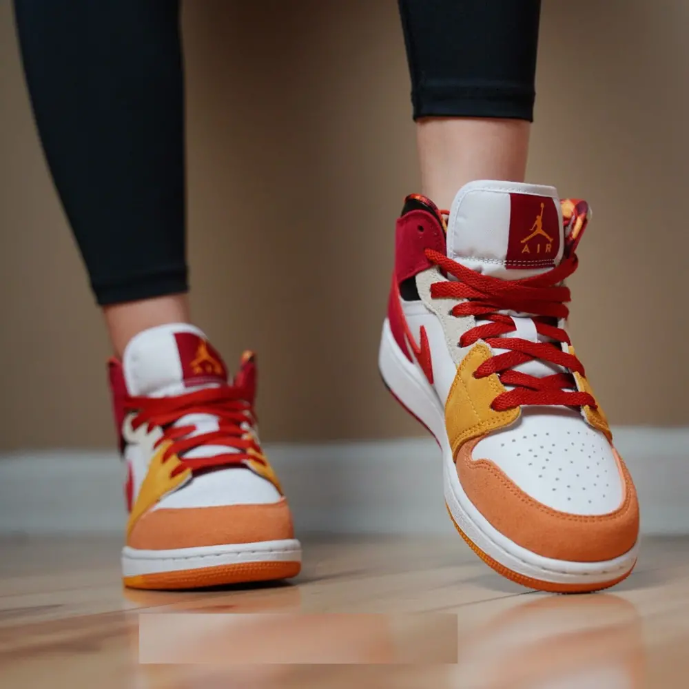 Giày Nike Air Jordan 1 Mid SE GS 'Picnic' DX2460-601 - Ảnh 5