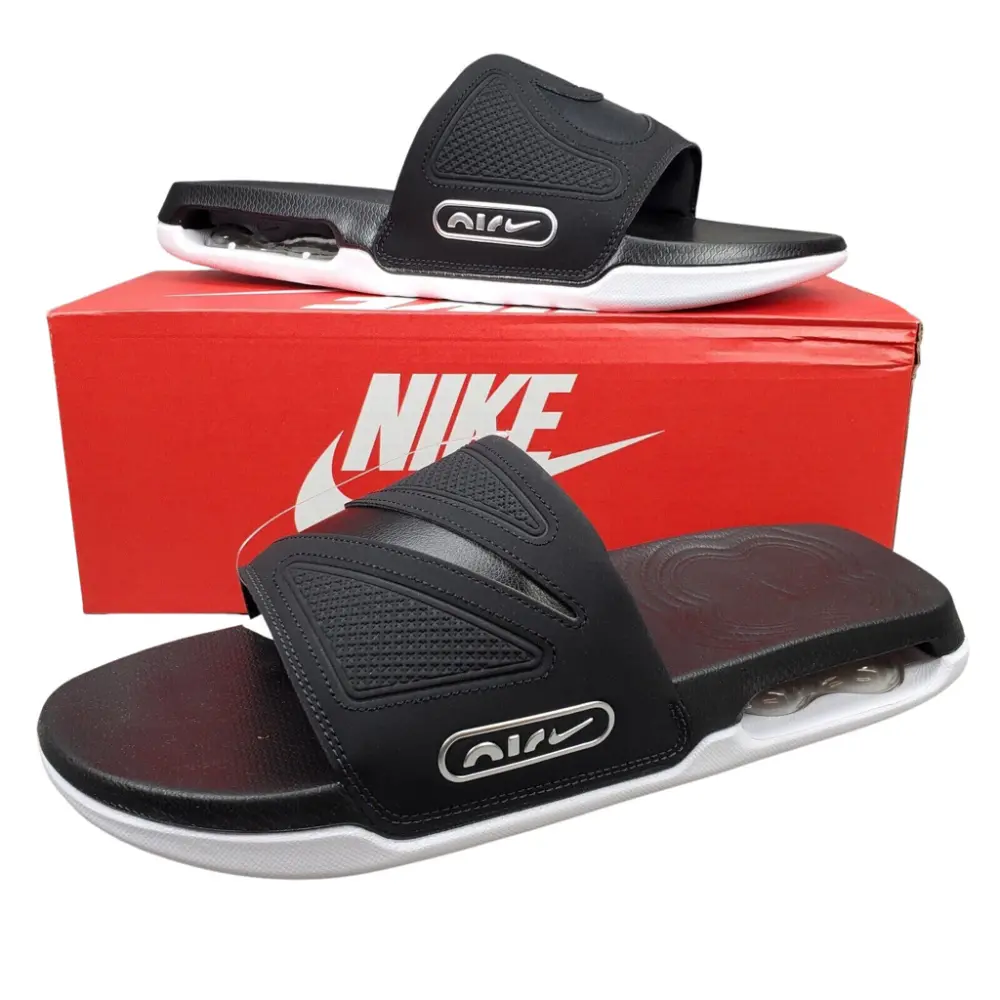 Dép Nike Air Max Cirro Slide 'Black Metallic Silver' DC1460-004 - Ảnh 4