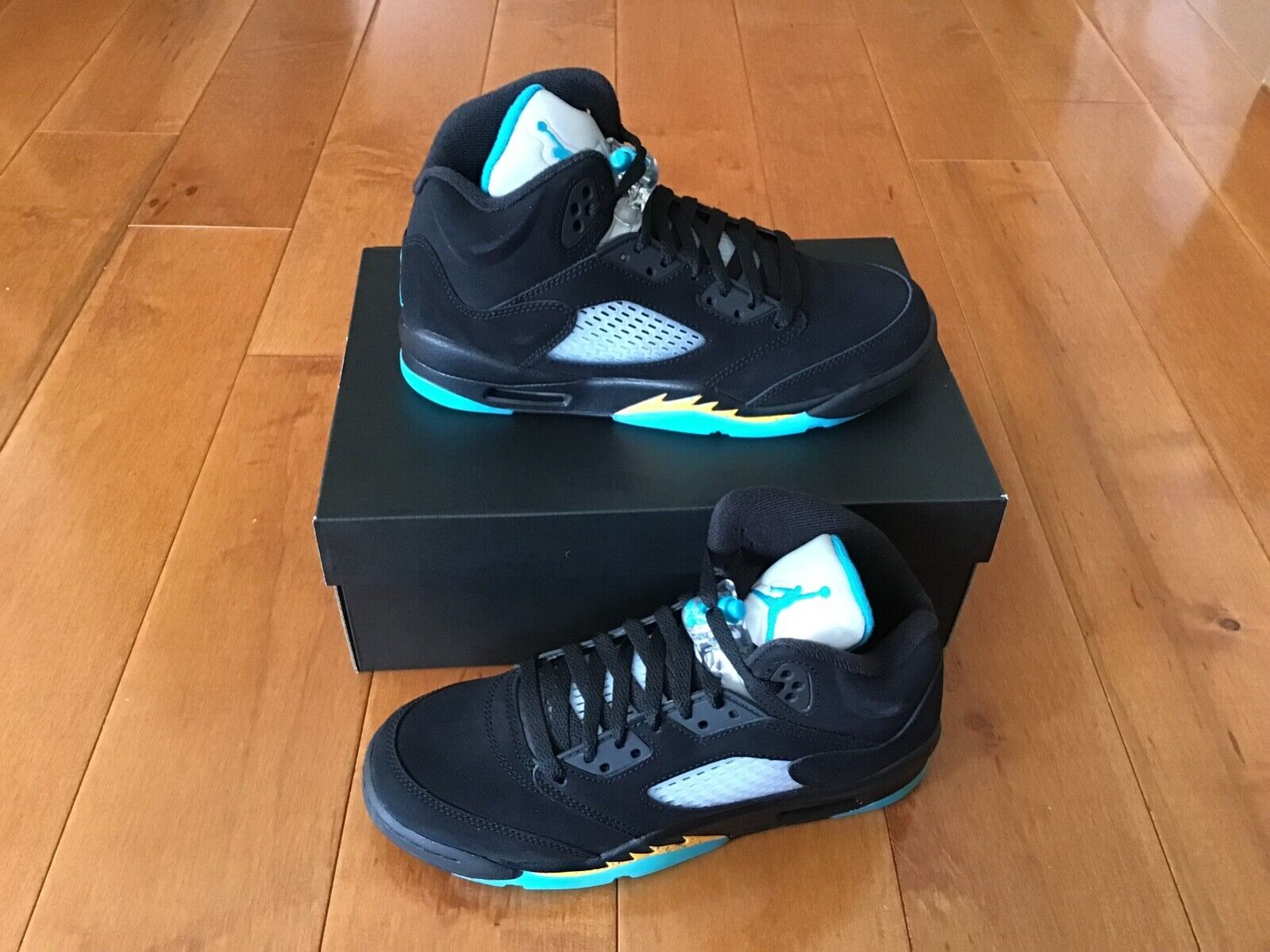 Giày Nike Air Jordan 5 Retro GS 'Aqua' 440888-047 - Ảnh 5