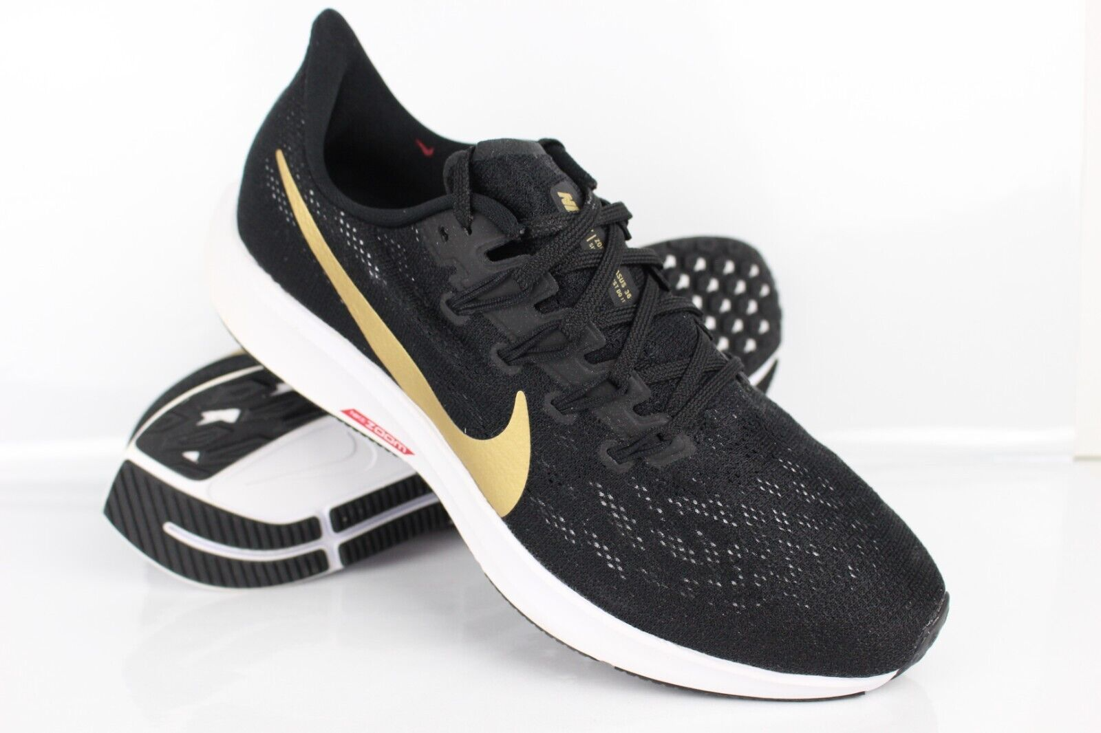 Giày Nike Wmns Air Zoom Pegasus 36 'Black Metallic Gold' AQ2210-008 - Ảnh 3