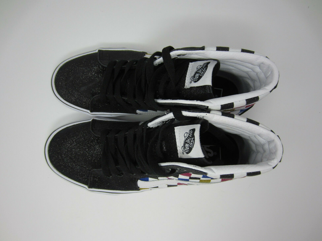 Giày Vans Sk8-Hi 'Glitter Checkerboard' VN0A4BV6V3P - Ảnh 5