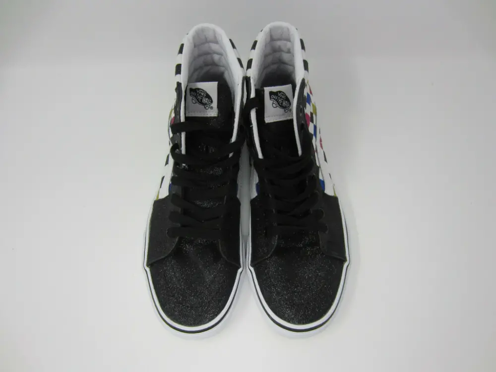 Giày Vans Sk8-Hi 'Glitter Checkerboard' VN0A4BV6V3P - Ảnh 6