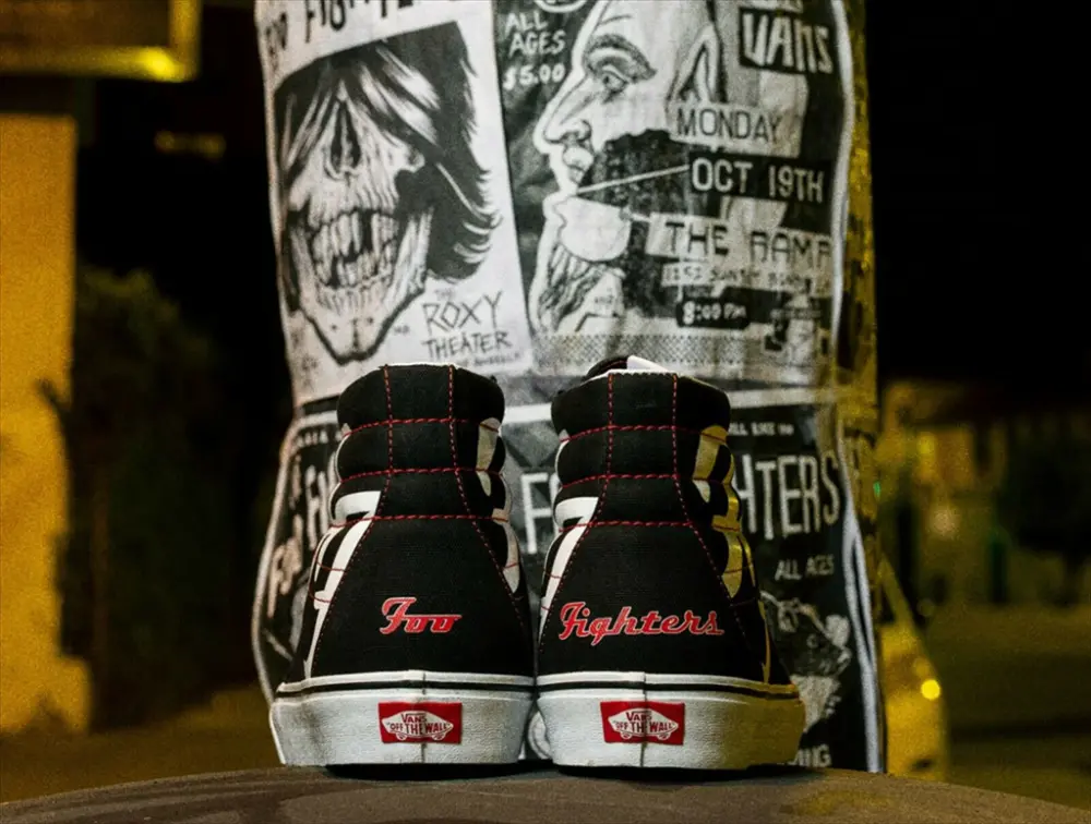 Giày Vans Foo Fighters x Sk8-Hi '25th Anniversary' VN0A4U3C2GB - Ảnh 5