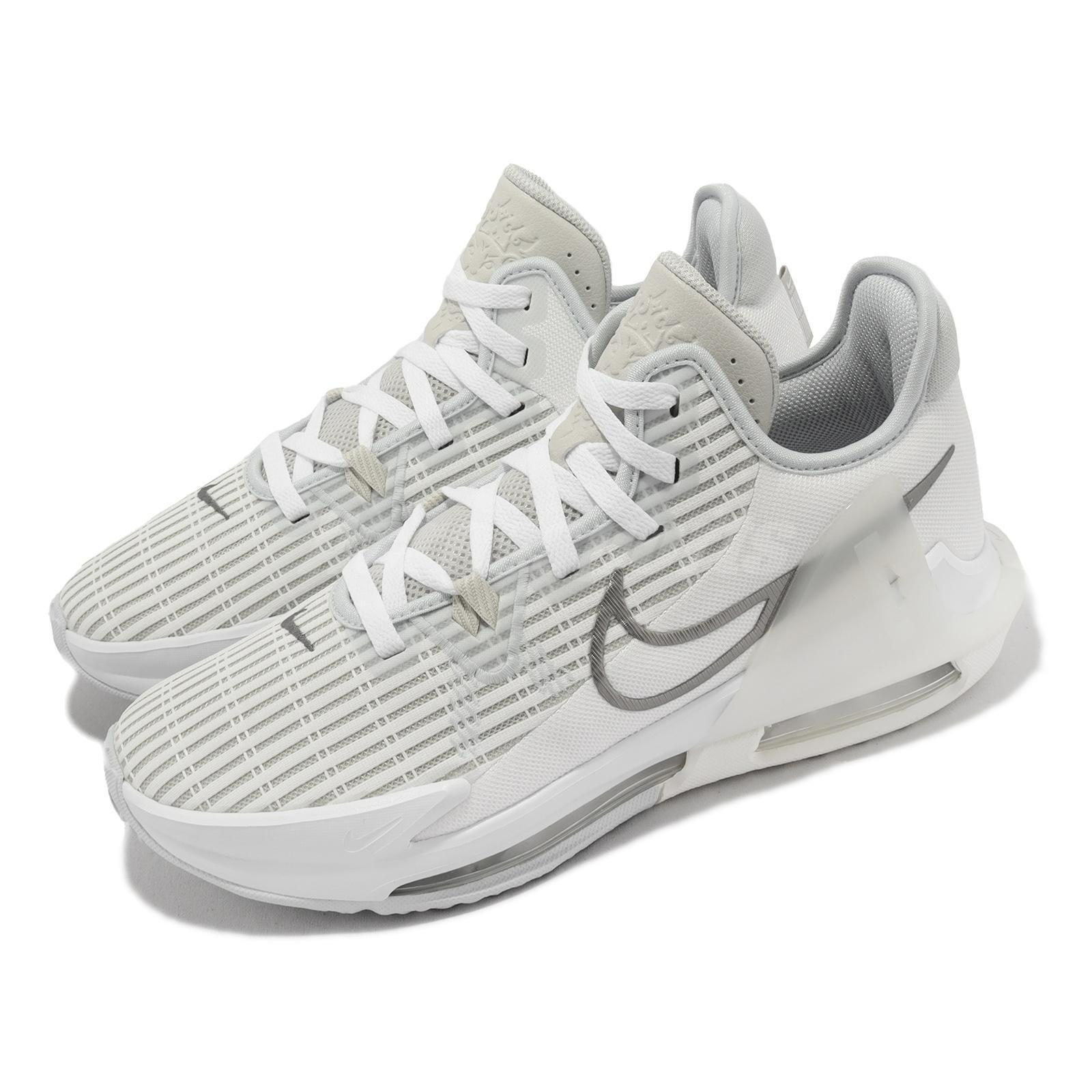 Giày Nike LeBron Witness 6 Summit White Metallic Pewter DC8994-102 - Ảnh 4