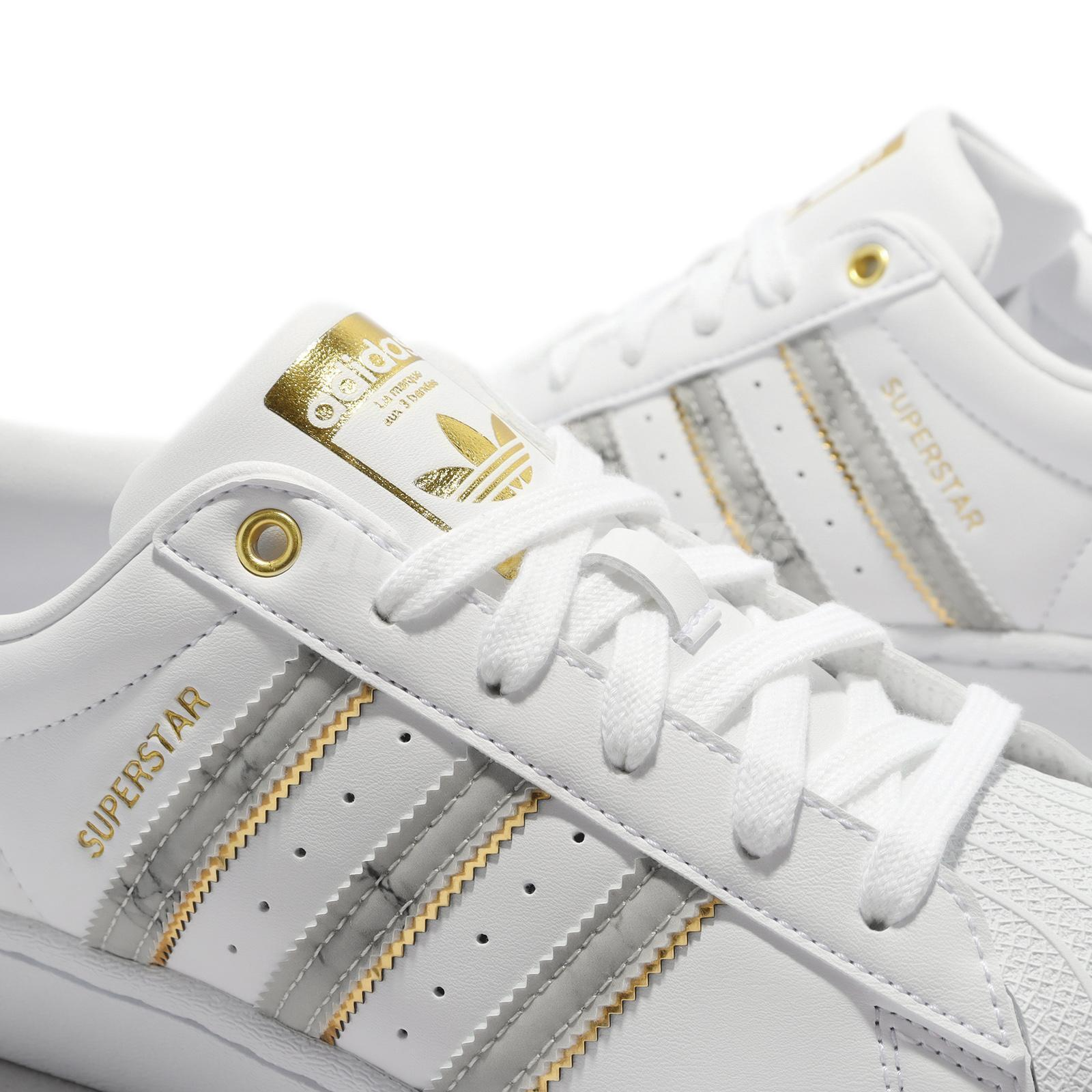 Giày Adidas Superstar 'White Gold Metallic' GX1839 - Ảnh 5