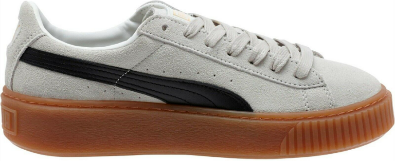 Giày Puma Suede Platform Core 'Whisper White Black' 363559-01