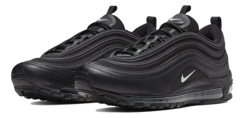 Alternative view of Giày Nike Air Max 97 GS 'Black' 921522-011