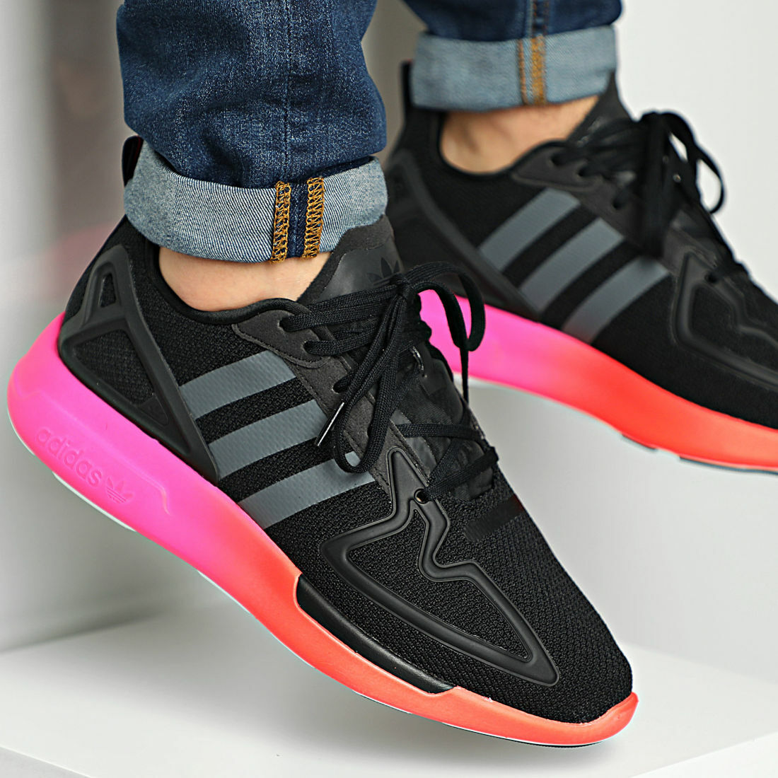 Giày Adidas ZX 2K Flux 'Gradient Sole Core Black' FV9970 - Ảnh 5