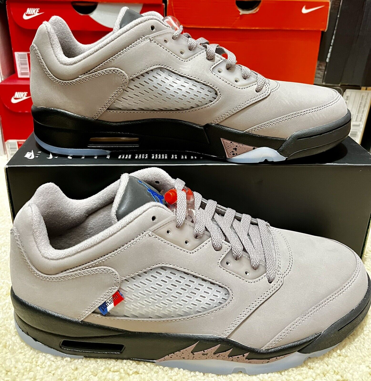 Giày Nike Paris Saint-Germain x Air Jordan 5 Retro Low 'Paname' DX6325-204 - Ảnh 3