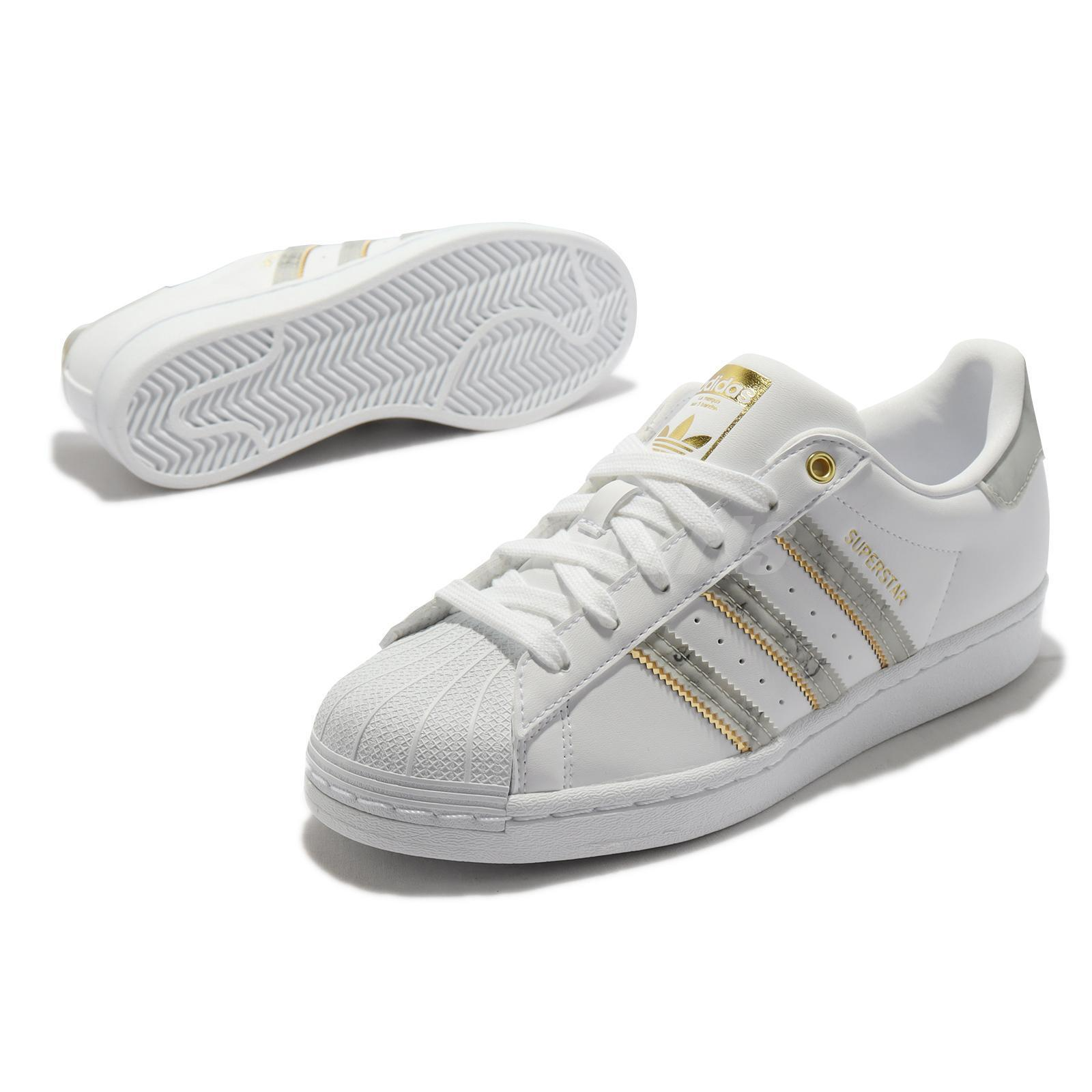 Giày Adidas Superstar 'White Gold Metallic' GX1839 - Ảnh 4