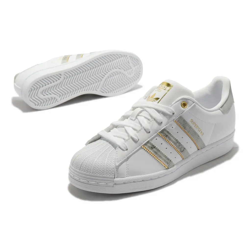 Giày Adidas Superstar 'White Gold Metallic' GX1839 - Ảnh 4
