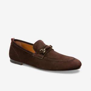 Alternative view of Giày Bally Plintor Suede Bit Loafers 'Coffee' 6216733