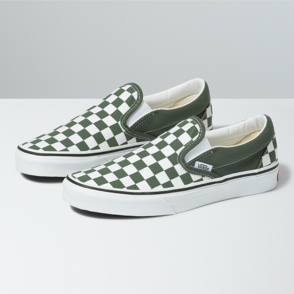 Giày Vans Classic Slip-On 'Green Caro' VN0A33TB9HO - Ảnh 4
