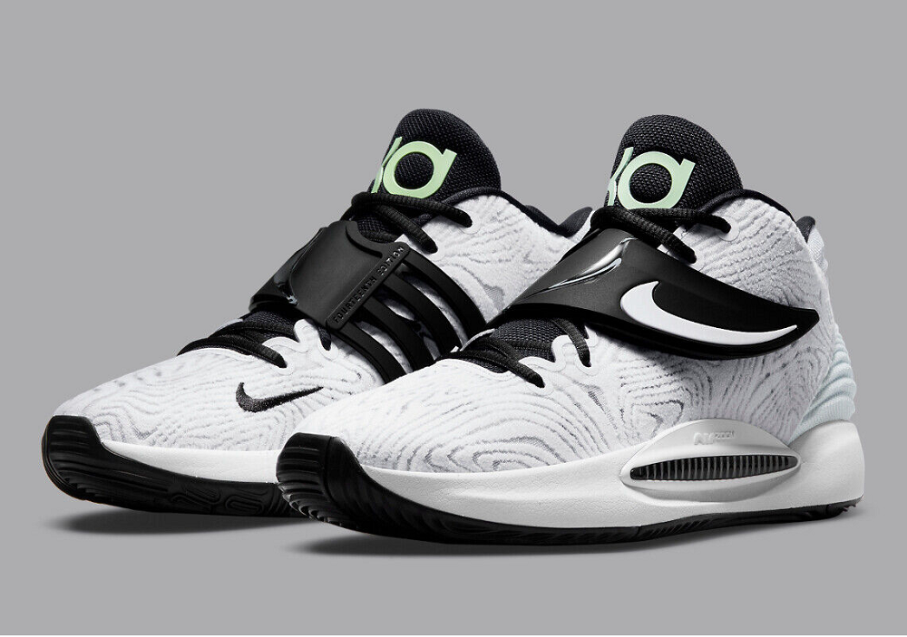 Giày Nike KD 14 TB 'White Black' DA7850-100 - Ảnh 2