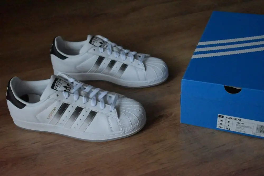 Giày Adidas Superstar 'Trainers White Black' EG9289 - Ảnh 7