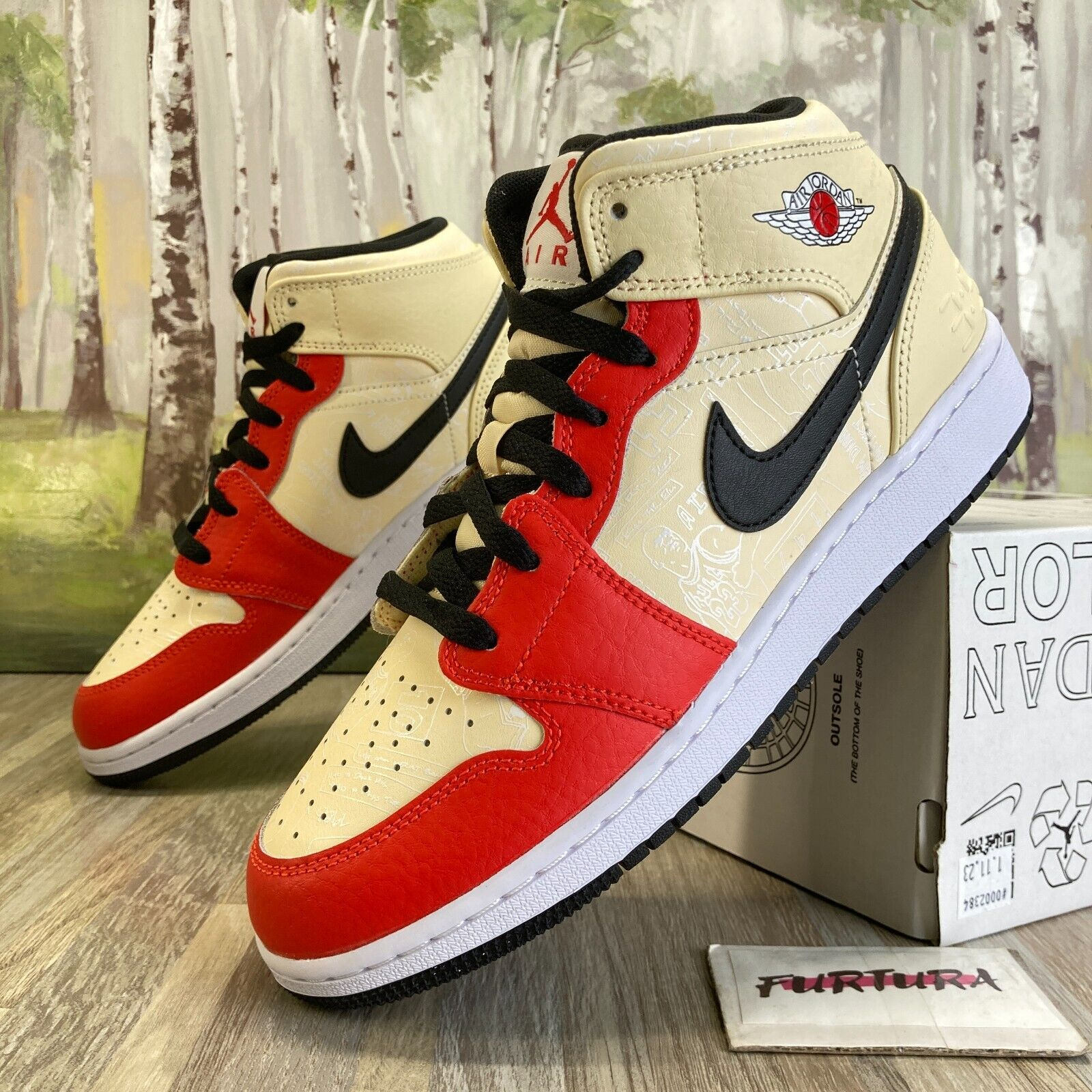 Giày Nike Air Jordan 1 Mid SS '88 Dunk Contest GS DV7012-100 - Ảnh 5