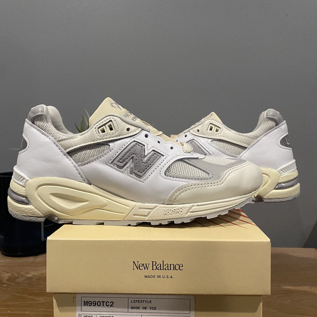 Giày New Balance 990v2 'MiUSA Sea Salt' M990TC2 - Ảnh 3