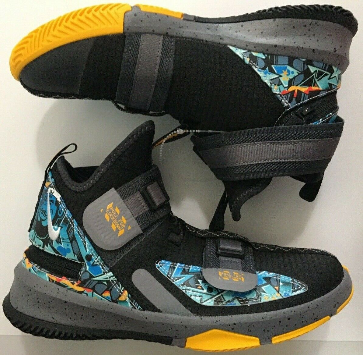 Giày Nike LeBron Soldier 13 Flyease GS 'Graffiti' CJ1317-070 - Ảnh 5
