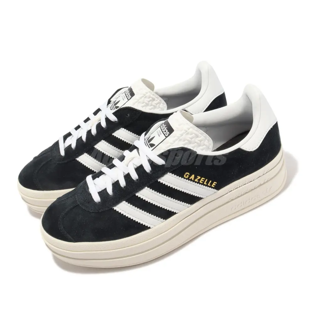 Giày Adidas Wmns Gazelle Bold 'Black White' HQ6912 - Ảnh 6