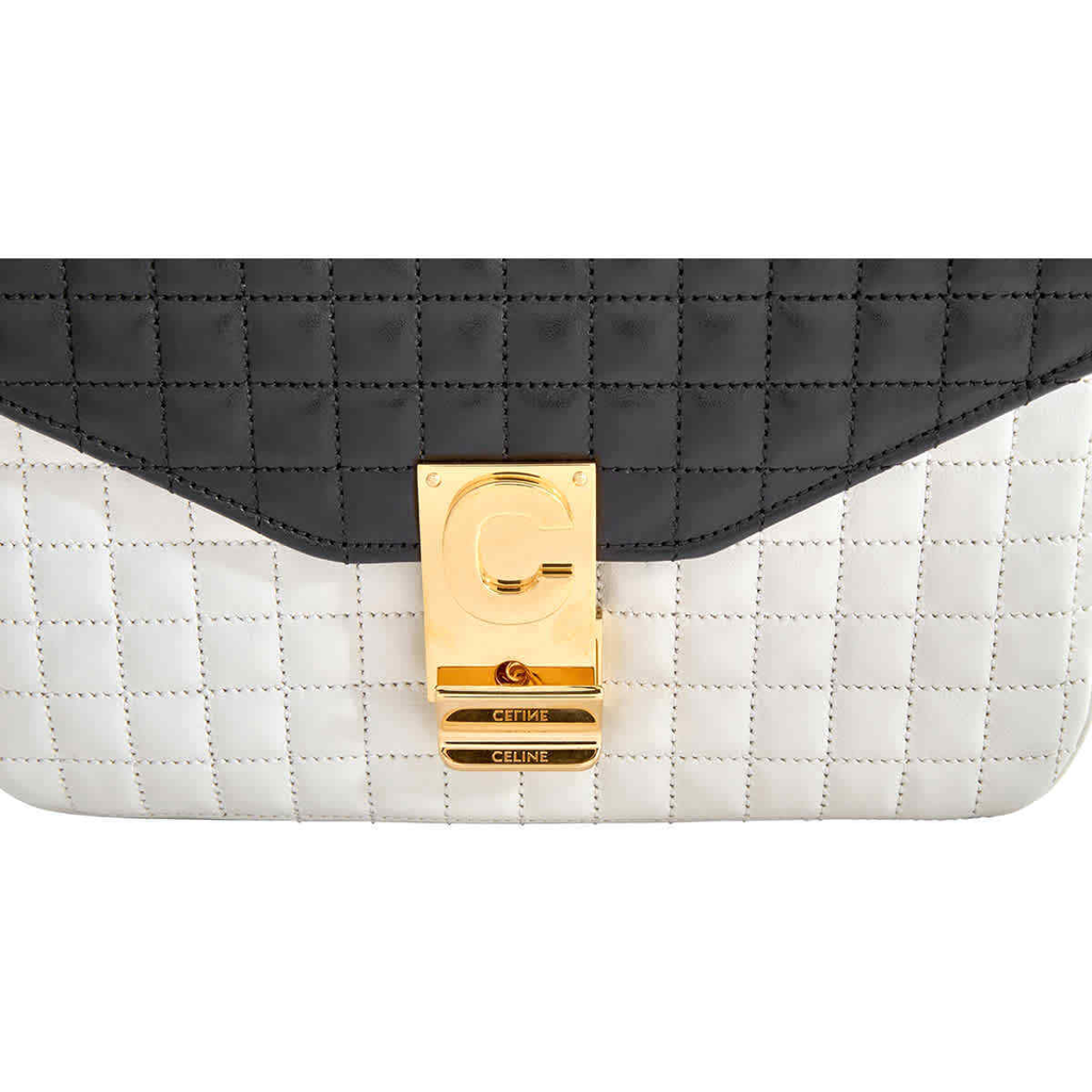 Túi Celine Medium C In Quilted Calfskin 'Black White' 187253BFD-01WB - Ảnh 4