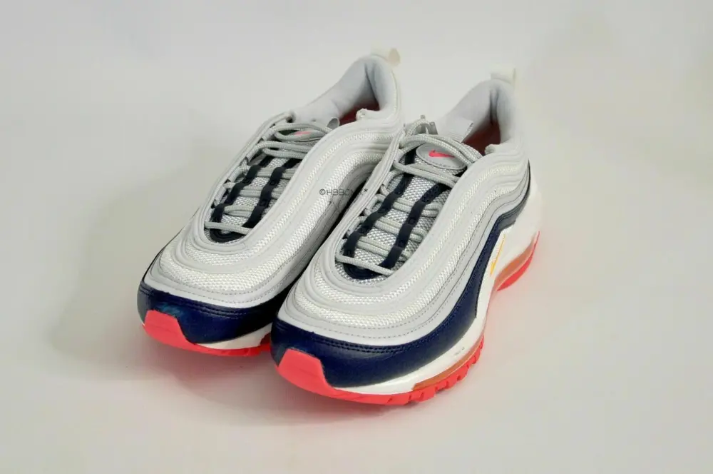 Alternative view of Giày Nike Wmns Air Max 97 'Platinum Navy Orange' 921733-015