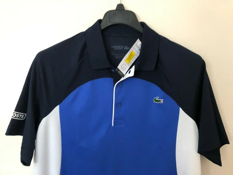 Áo Lacoste Polo SPORT Ultra Dry Pique ZIP BlackB 2020 DH4747-51-RUS - Ảnh 5