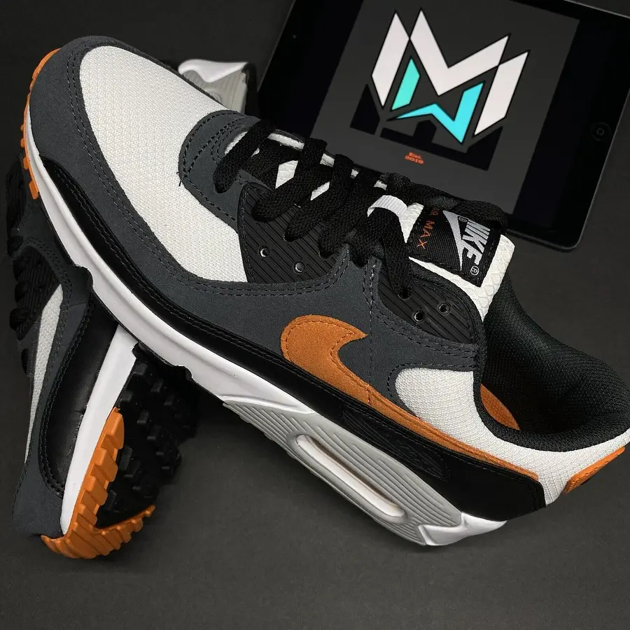 Giày Nike Air Max 90 'White Starfish Black' DM0029-101 - Ảnh 5