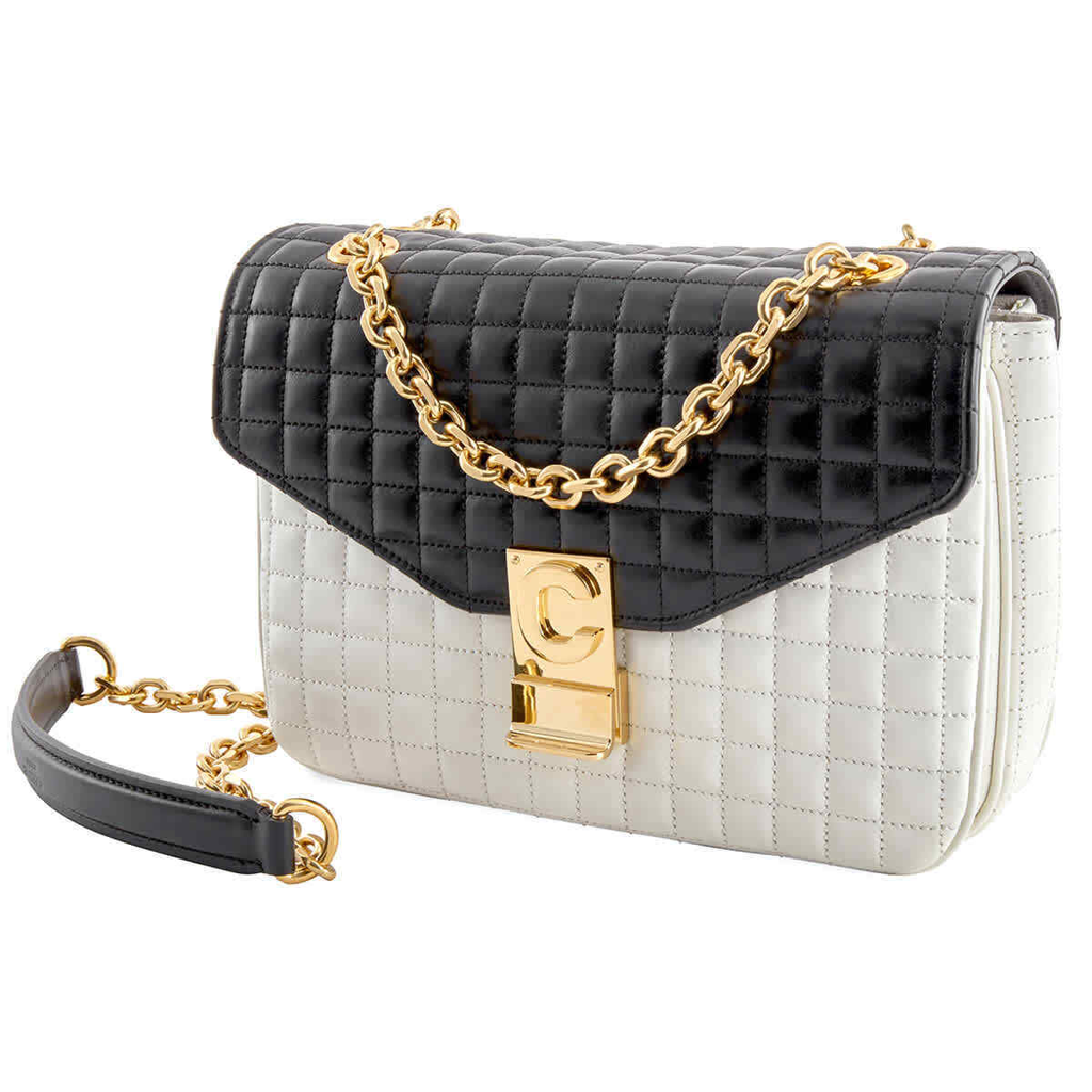 Túi Celine Medium C In Quilted Calfskin 'Black White' 187253BFD-01WB - Ảnh 2