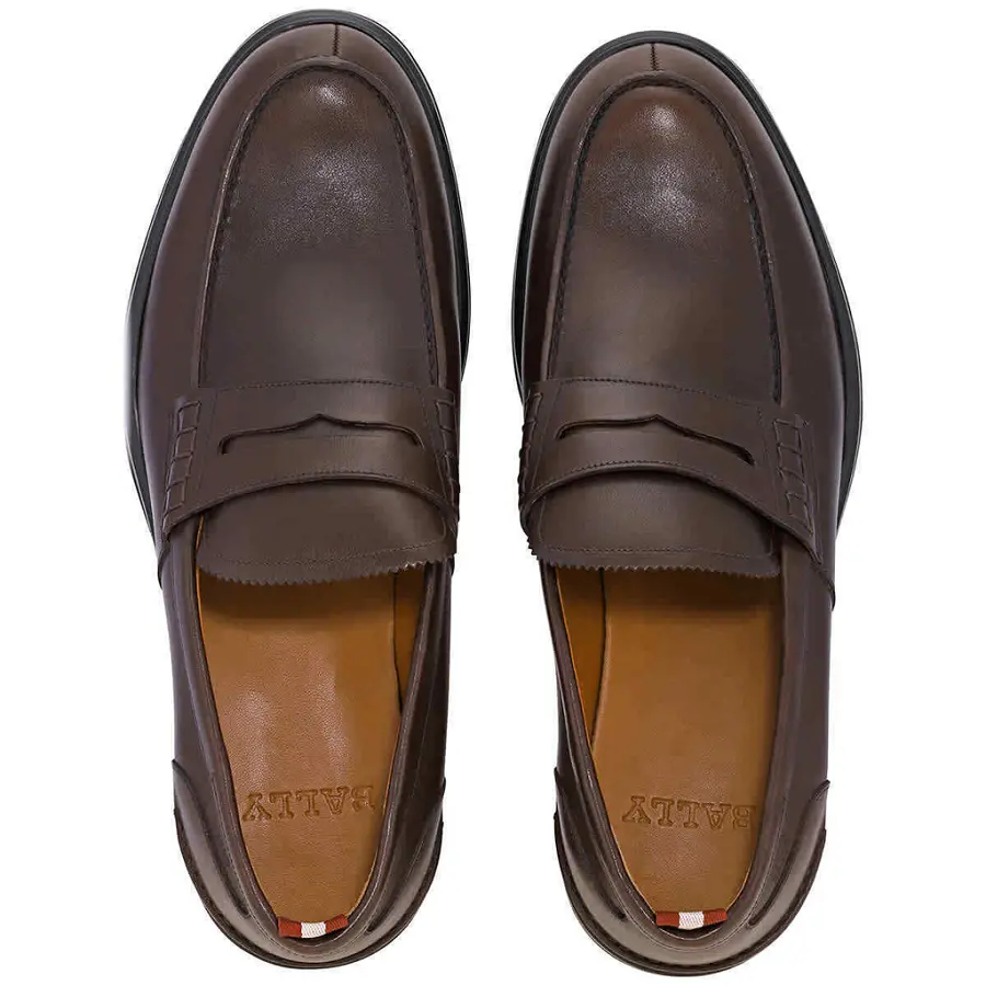 Alternative view of Giày Bally Mody Leather Penny Loafers 'Brown' 6216761
