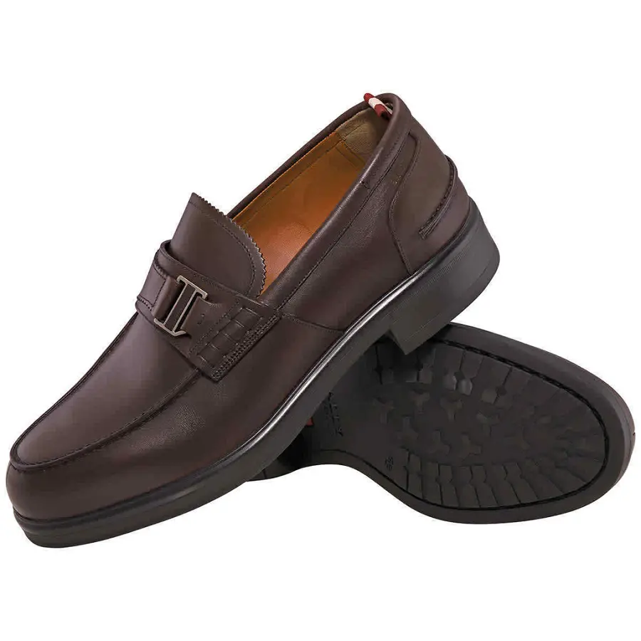 Giày Bally Moriz Leather Loafers 'Coconut' 6216919 - Ảnh 3