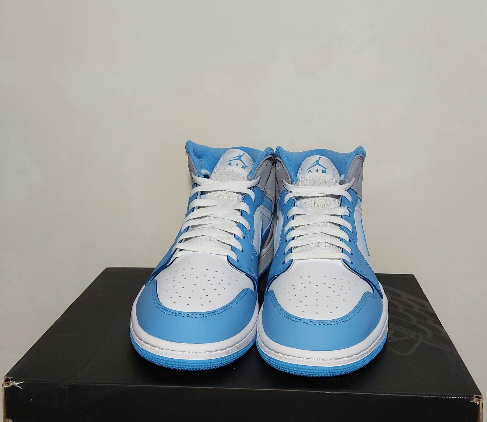 Giày Nike Jordan 1 Mid 'University Blue Grey' DX9276-100 - Ảnh 5