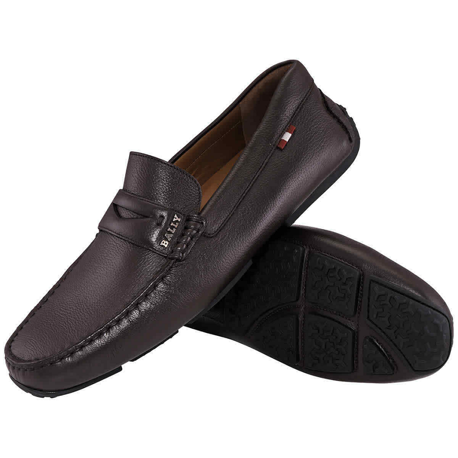 Giày Bally Pavel Calf Leather Loafers 'Brown' 6217579 - Ảnh 2