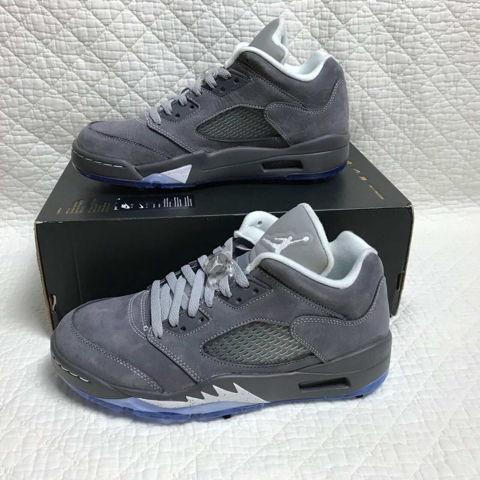 Giày Nike Air Jordan 5 Low Golf 'Wolf Grey' CU4523-005 - Ảnh 3
