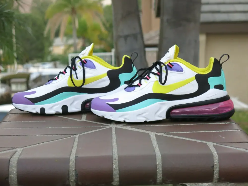 Alternative view of Giày Nike Air Max 270 React 'Bright Violet' AQ4971-101