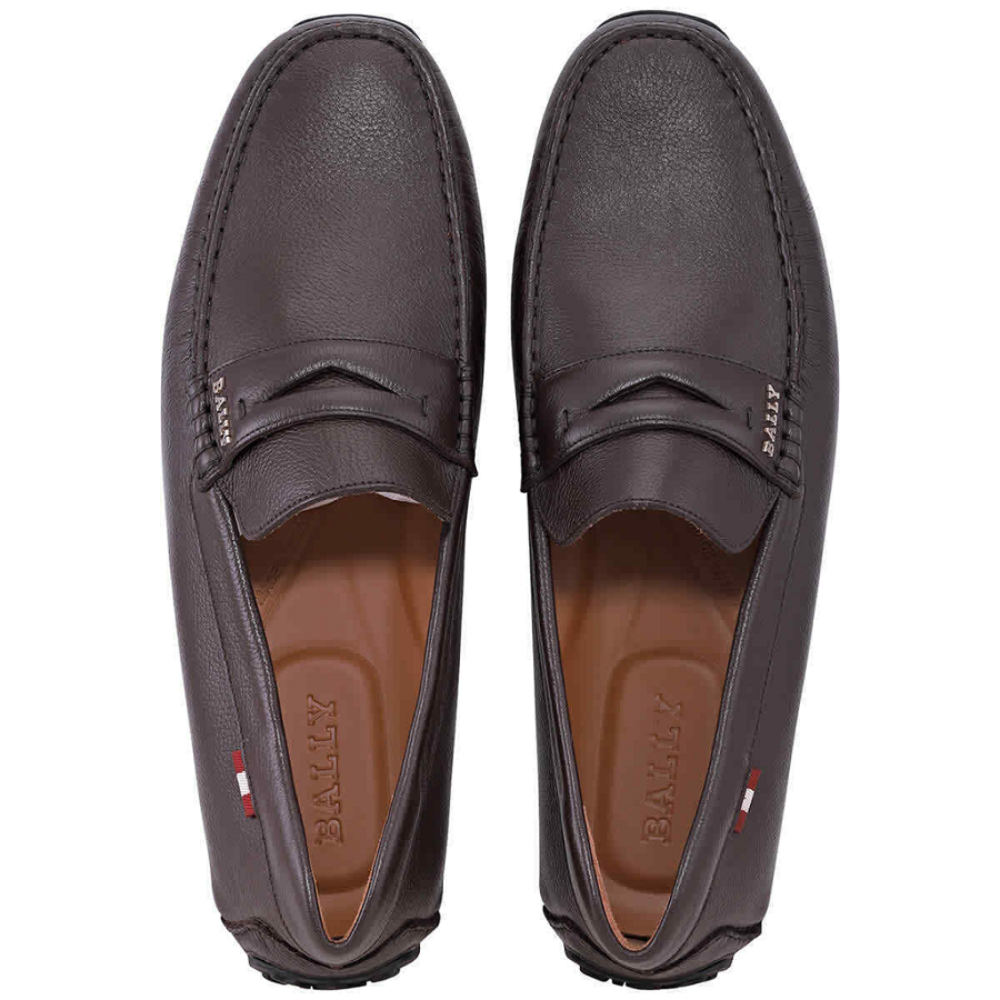 Giày Bally Pavel Calf Leather Loafers 'Brown' 6217579 - Ảnh 3