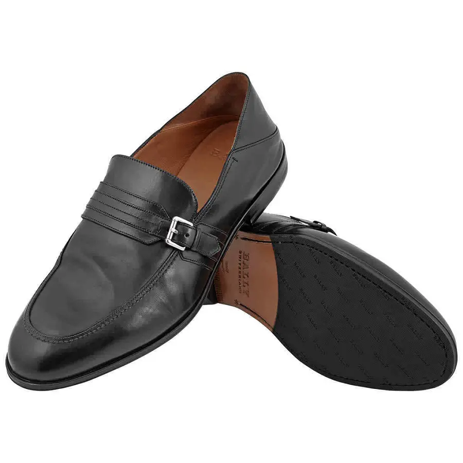 Giày Bally Welwood Leather Loafers 'Black' 6223026 - Ảnh 3