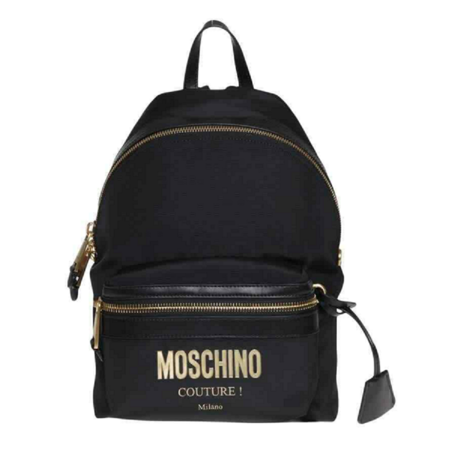 Balo Moschino Ladies Logo Print ‘Black’ B-7638-8205-1555