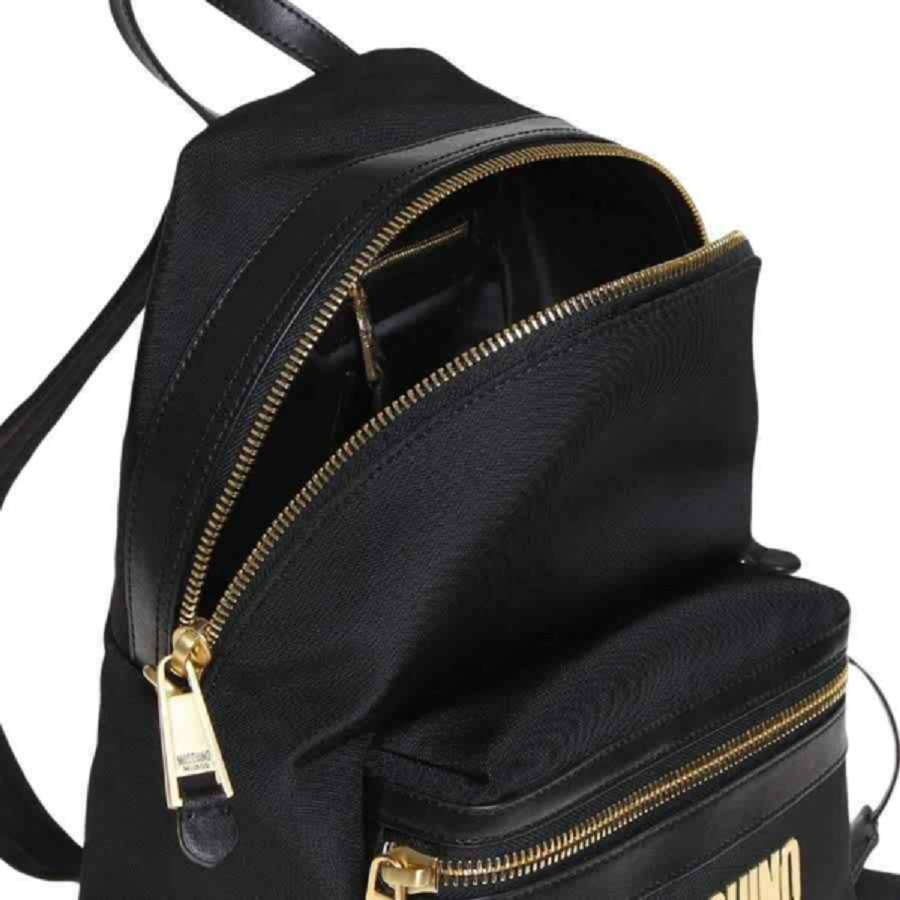 Balo Moschino Ladies Logo Print ‘Black’ B-7638-8205-1555 - Ảnh 3