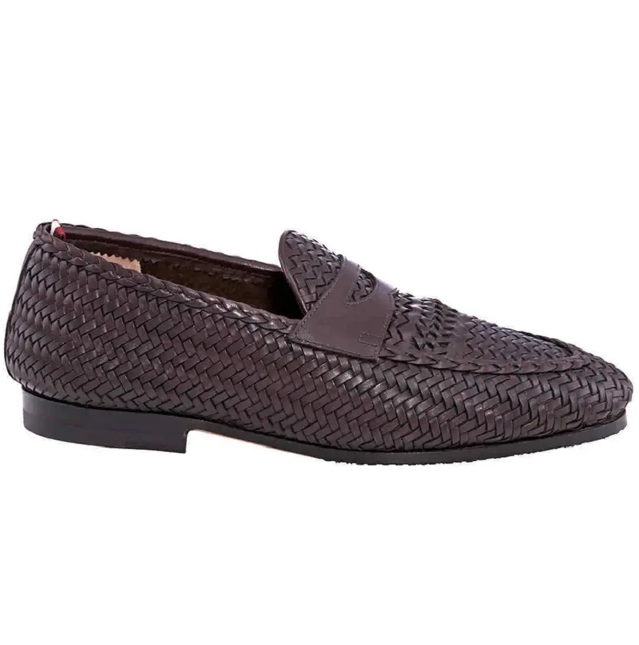 Giày Bally Plinker Woven Loafers 'Brown' 6237972