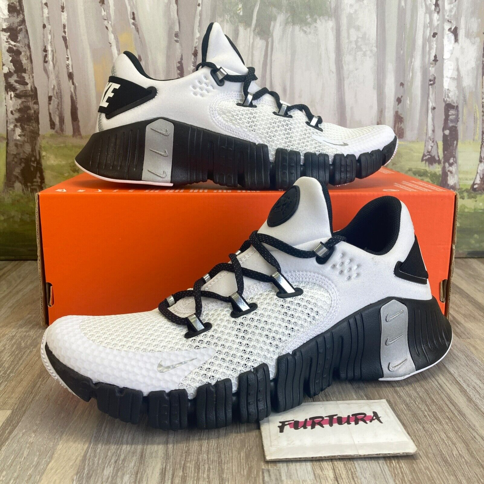 Giày Nike Free Metcon 4 Premium 'White Black Chrome' DQ4678-100 - Ảnh 4