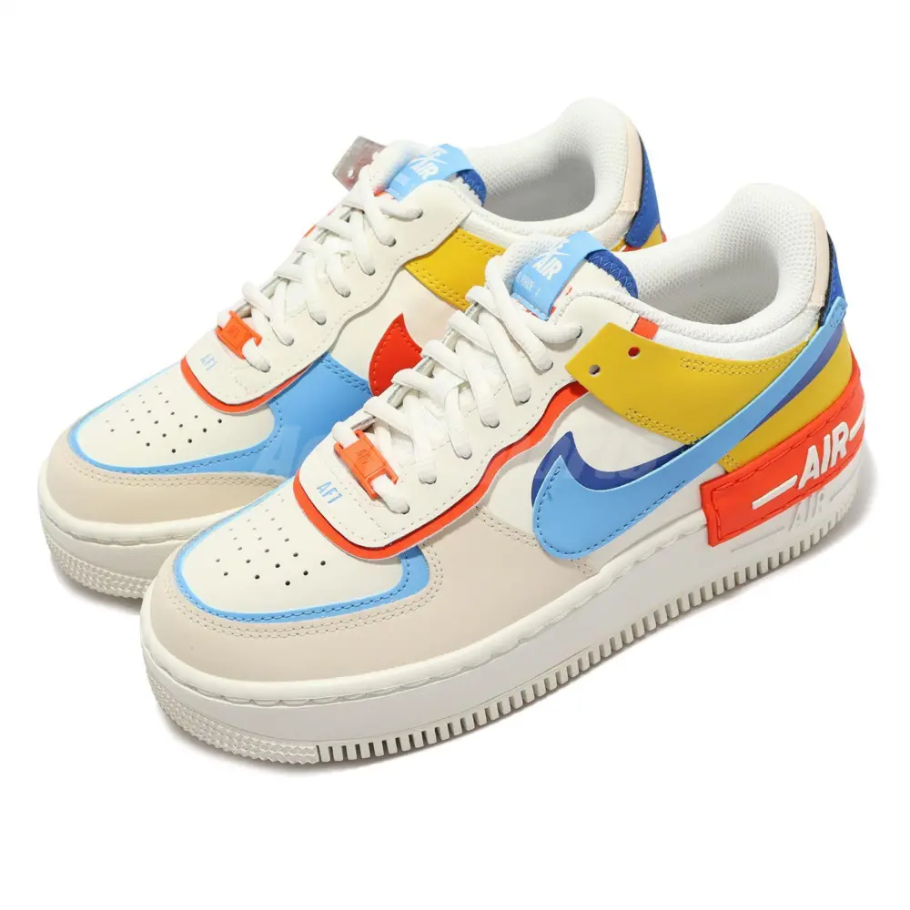 Alternative view of Giày Nike Air Force 1 Low Shadow Sail 'Orange University Blue' CI0919-115
