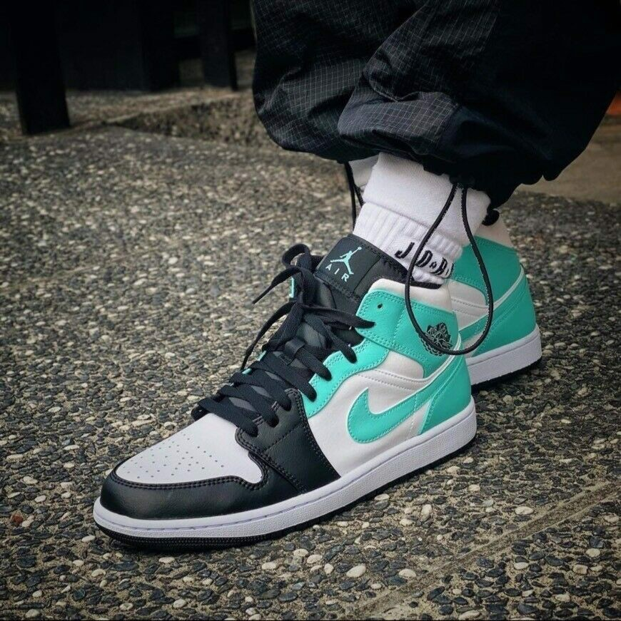 Giày Nike Air Jordan 1 Mid 'Island Green' 554724-132 - Ảnh 4