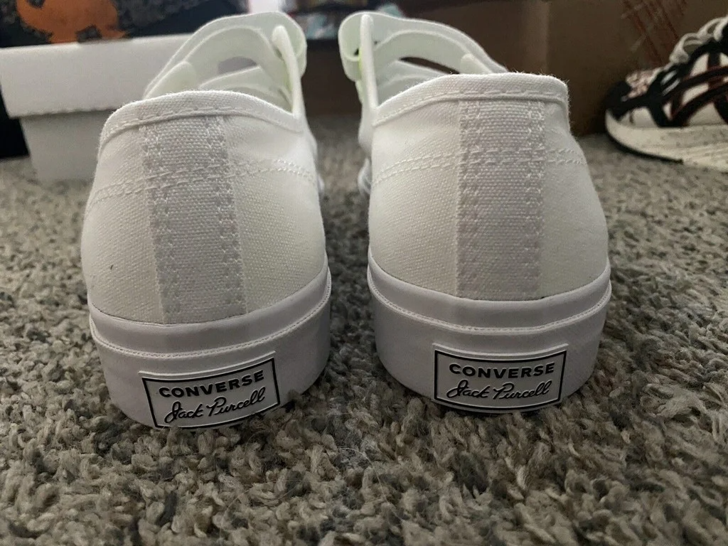 Giày Converse Jack Purcell Low Easy-On 'White Ghost Green' 168137C - Ảnh 7