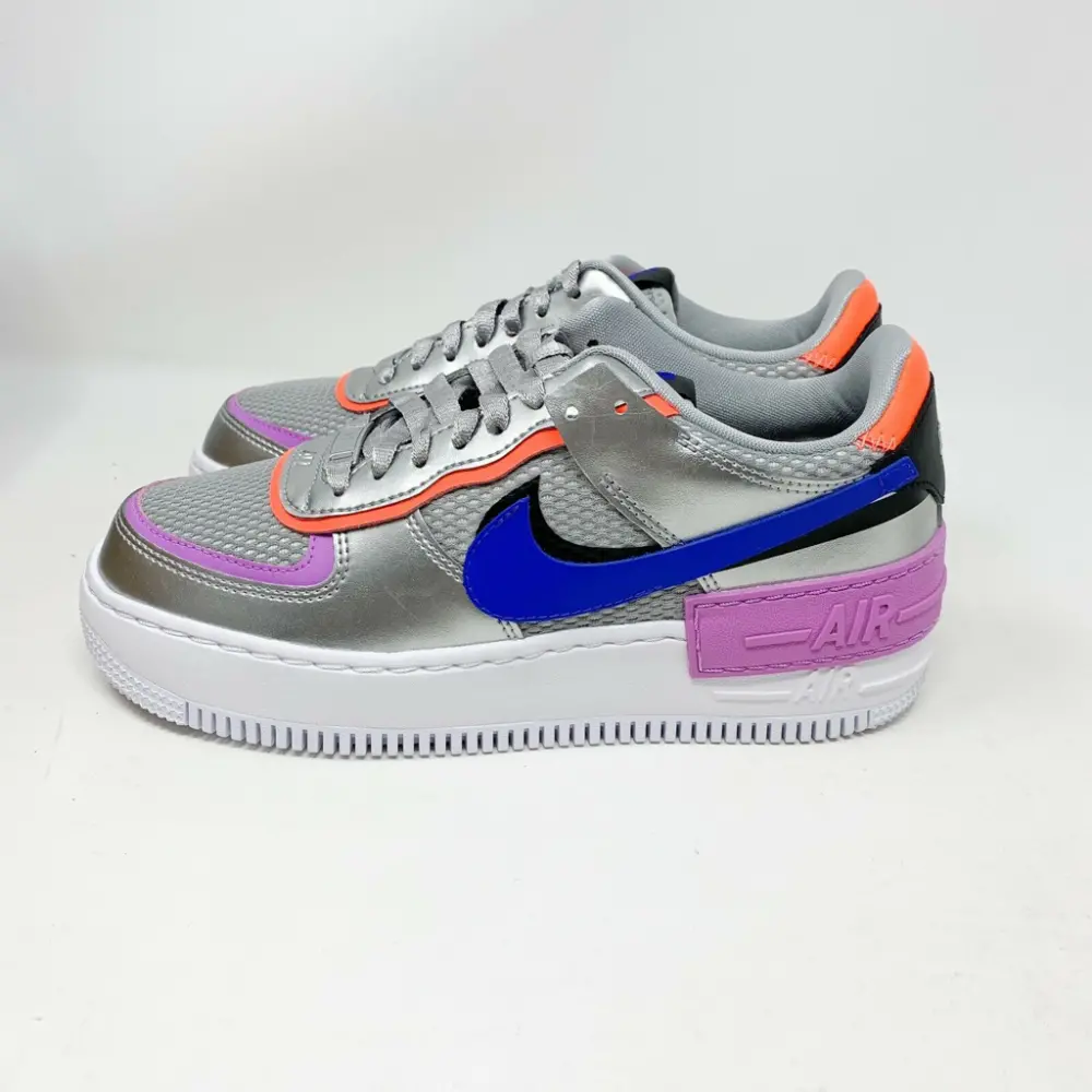 Alternative view of Giày Nike Wmns Air Force 1 Shadow 'Metallic Silver' CW6030-001
