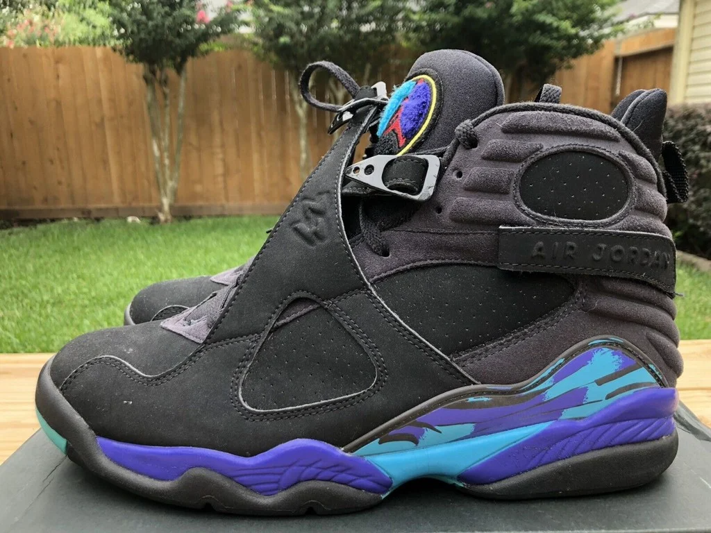 Giày Nike Air Jordan 8 Retro 'Aqua' 2007 305381-041 - Ảnh 5