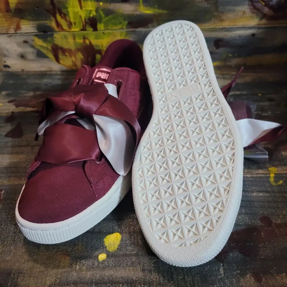 Giày Puma Wmns Suede Heart Quilt 'Cordovan' 365462-01 - Ảnh 5