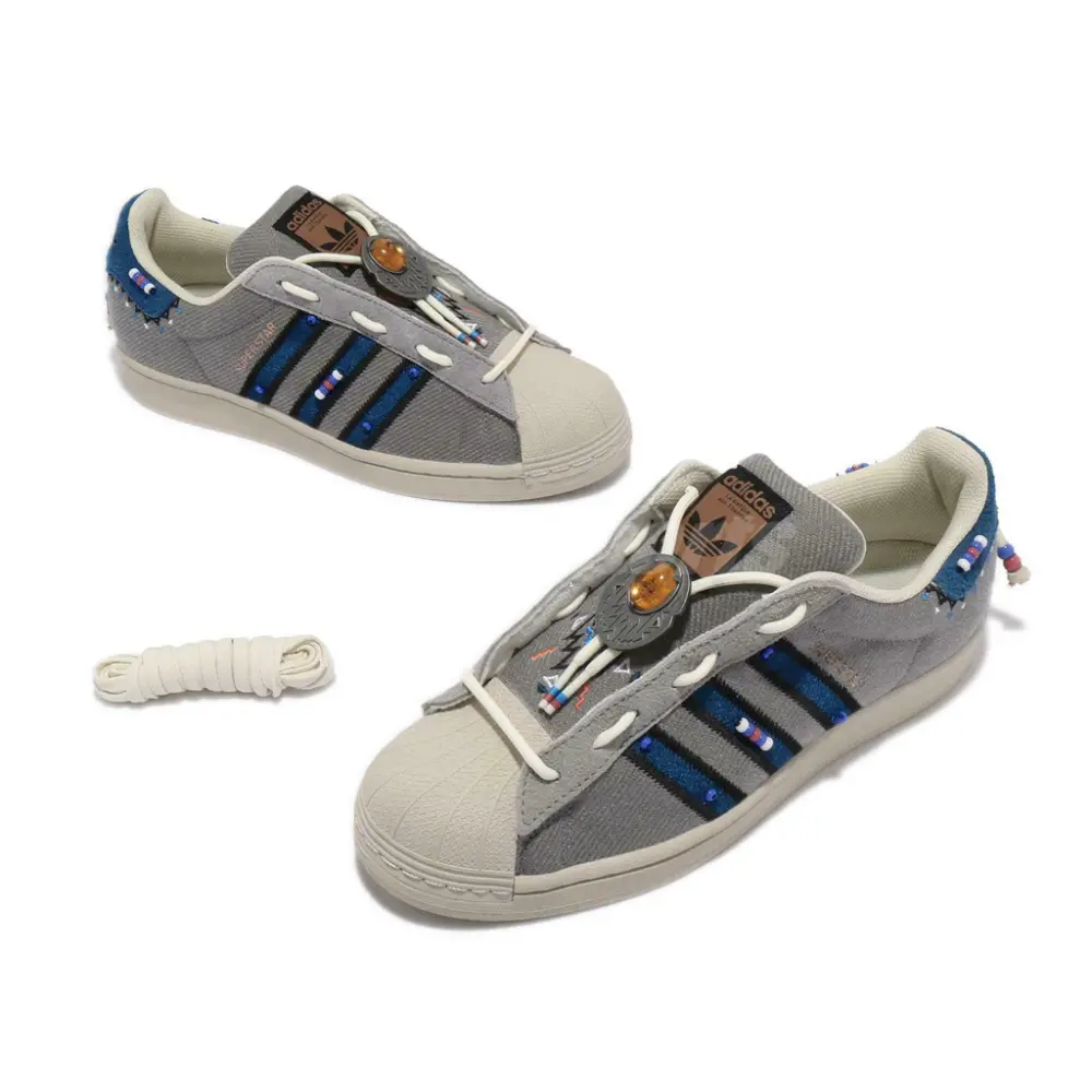 Alternative view of Giày Adidas Superstar Grey S29064