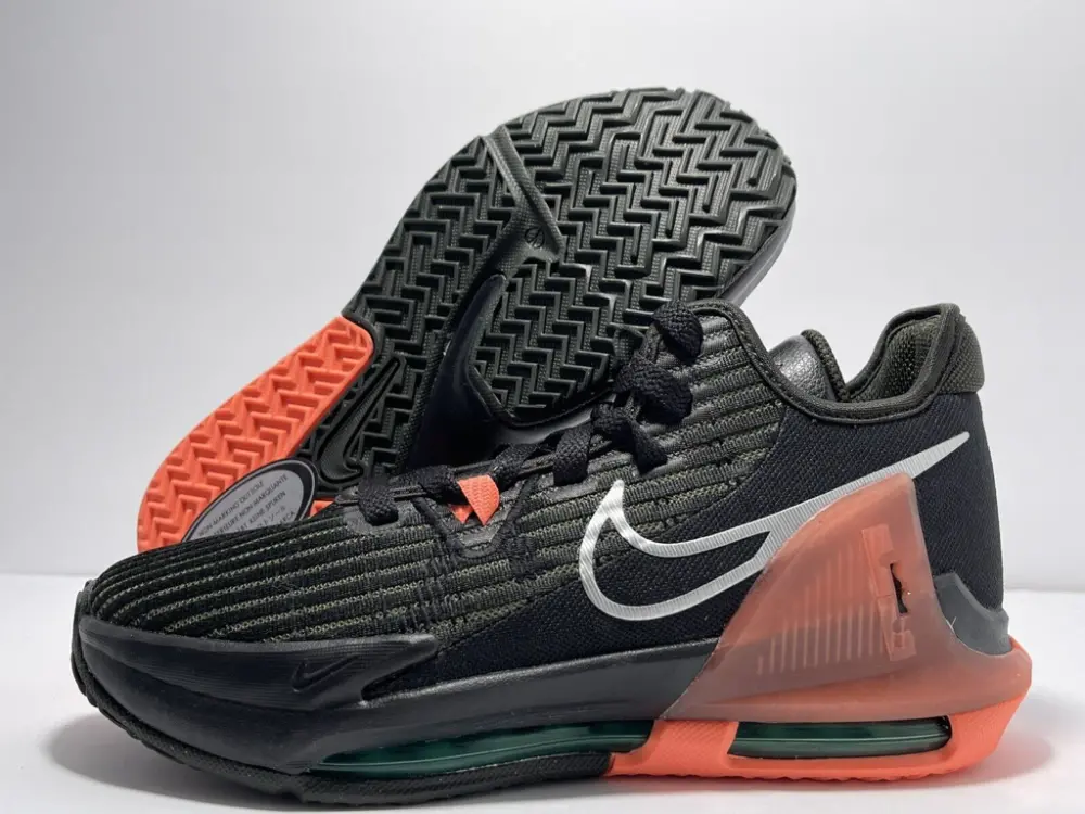 Giày Nike LeBron Witness 6 GS 'Black Crimson Pulse' DD0423-001 - Ảnh 3