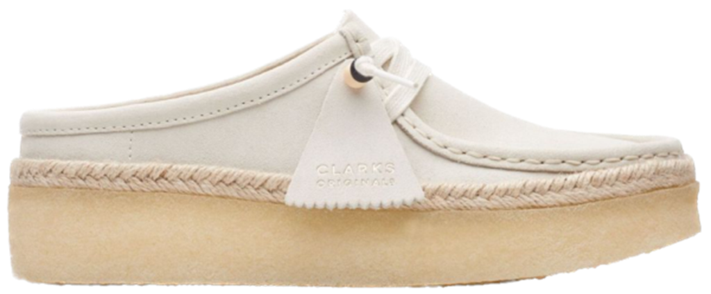 Giày Clarks Wallabee Cup Low 'White Suede' 261-64430